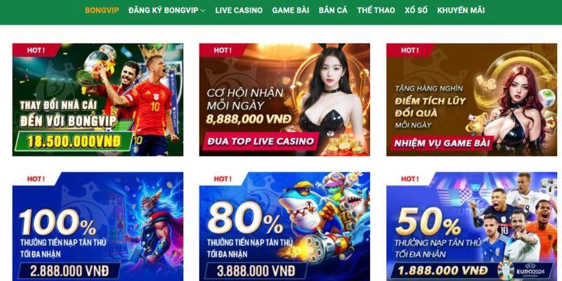 Thưởng lớn cho tân thủ BONGVIP phải tham gia ngay